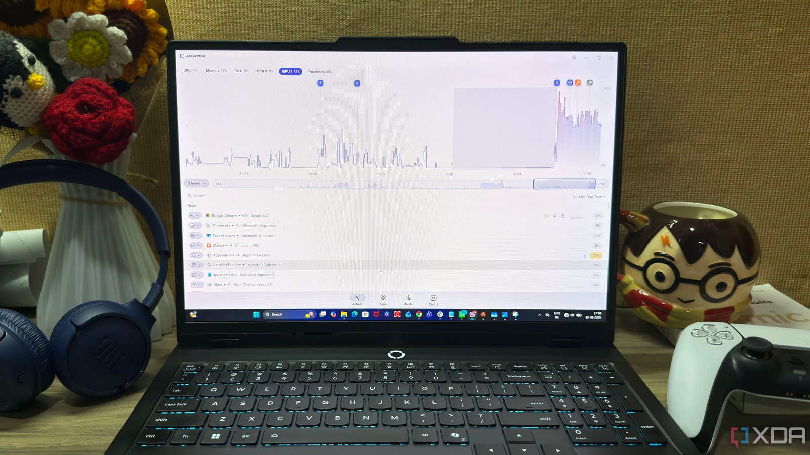 I replaced the Windows Task Ma...