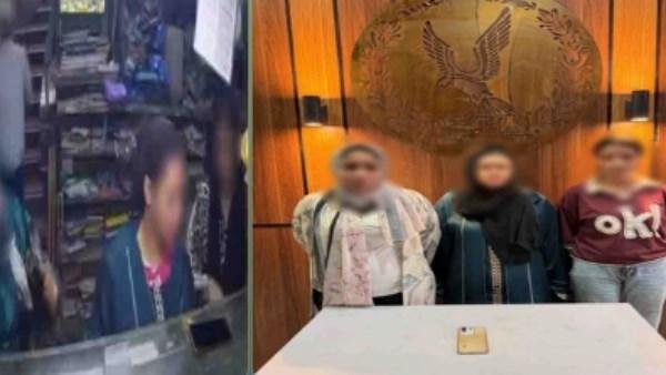 كواليس سرقة هاتف محمول من داخل مكتبة بالزقازيق