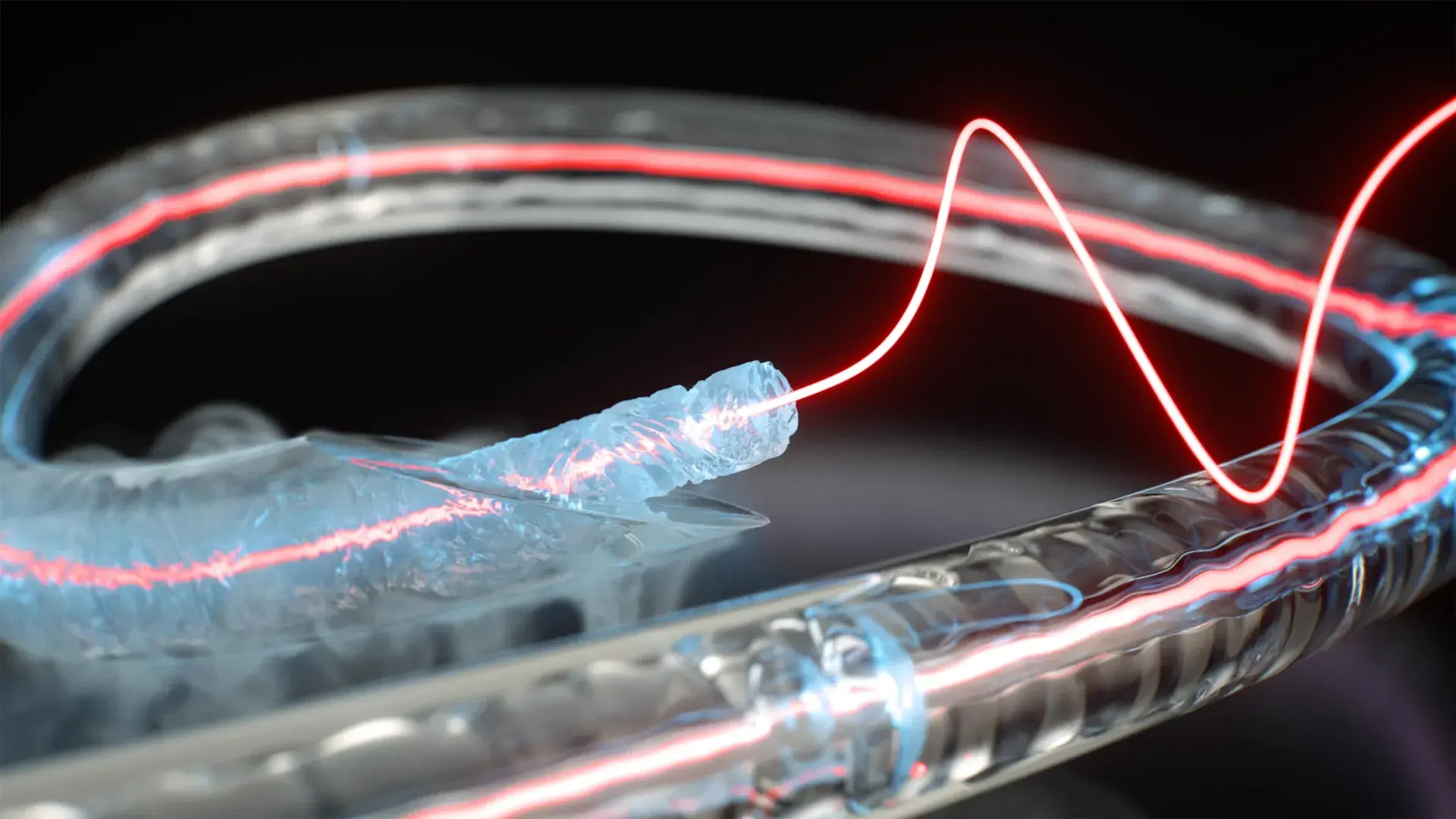 This frozen fiber makes light...