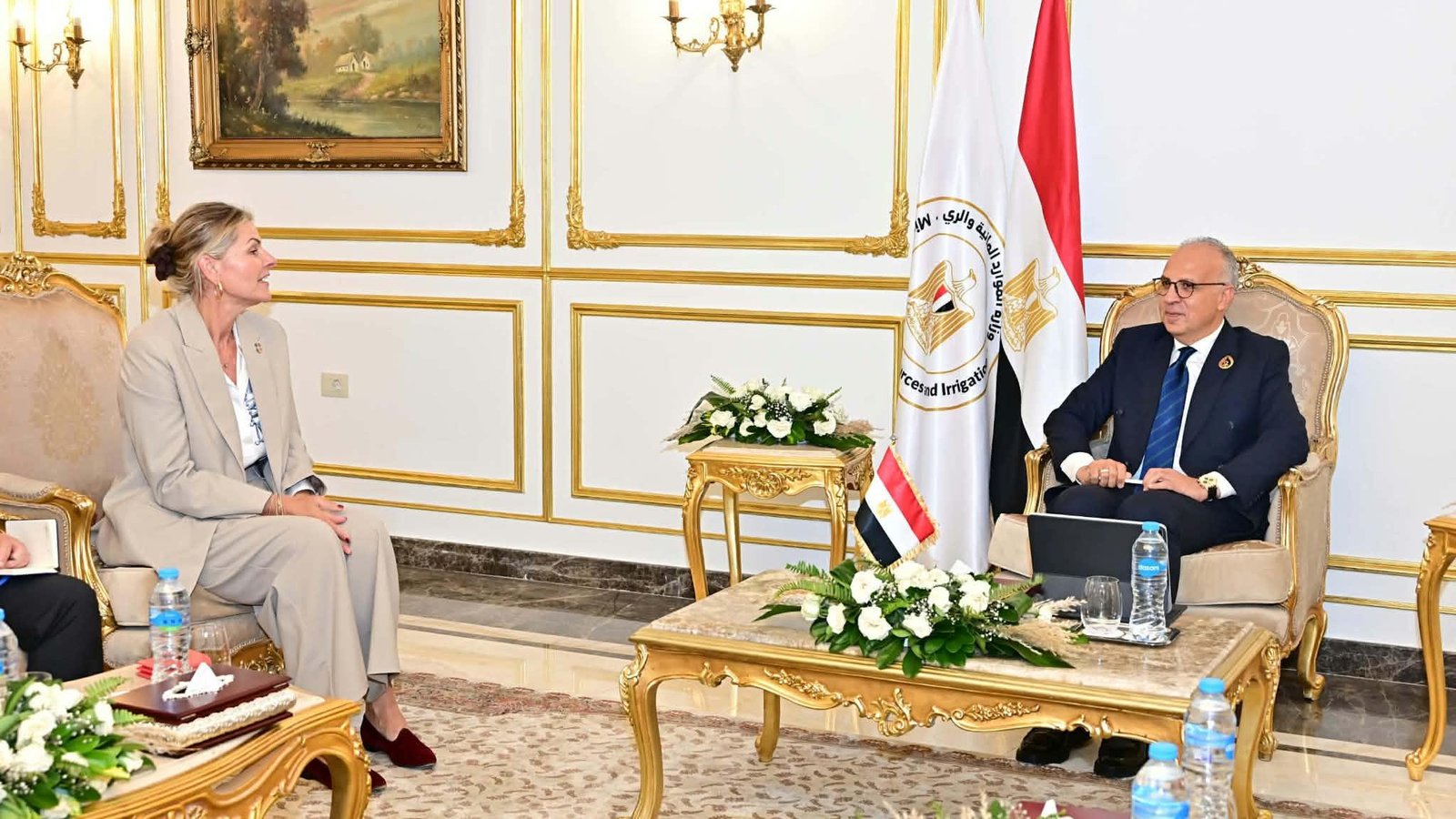 وزير الري يبحث التعاون مع إيفاد في إدارة الموارد المائية والتنمية الزراعية