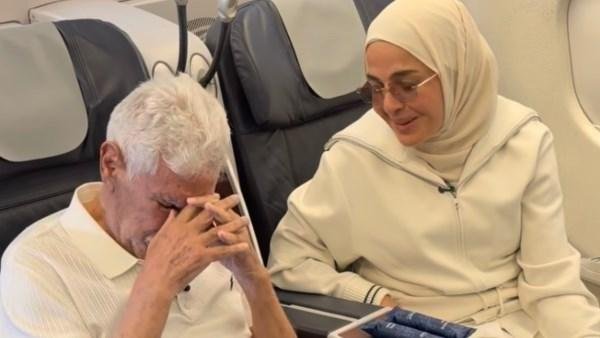 حسن شحاتة باكيًا بعد عودته من العمرة: «كنت خايف على نفسي»
