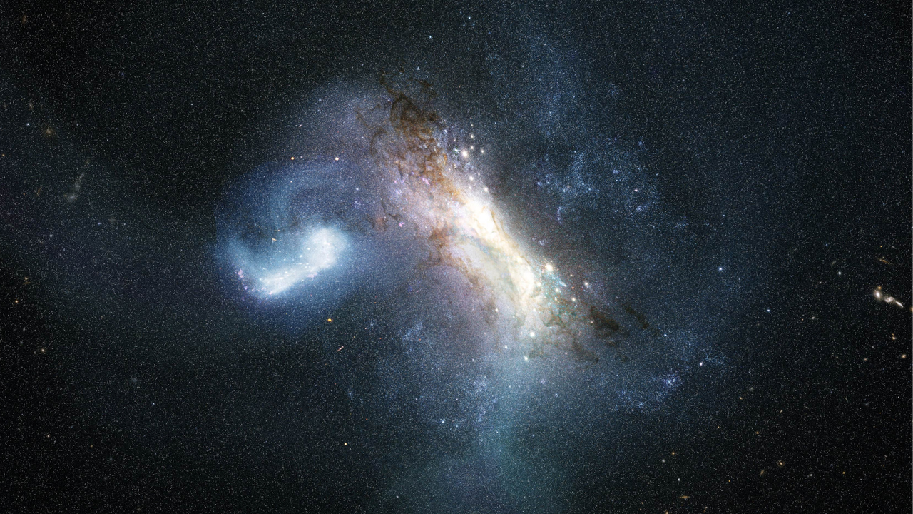 The earliest galaxy 'swallowed...
