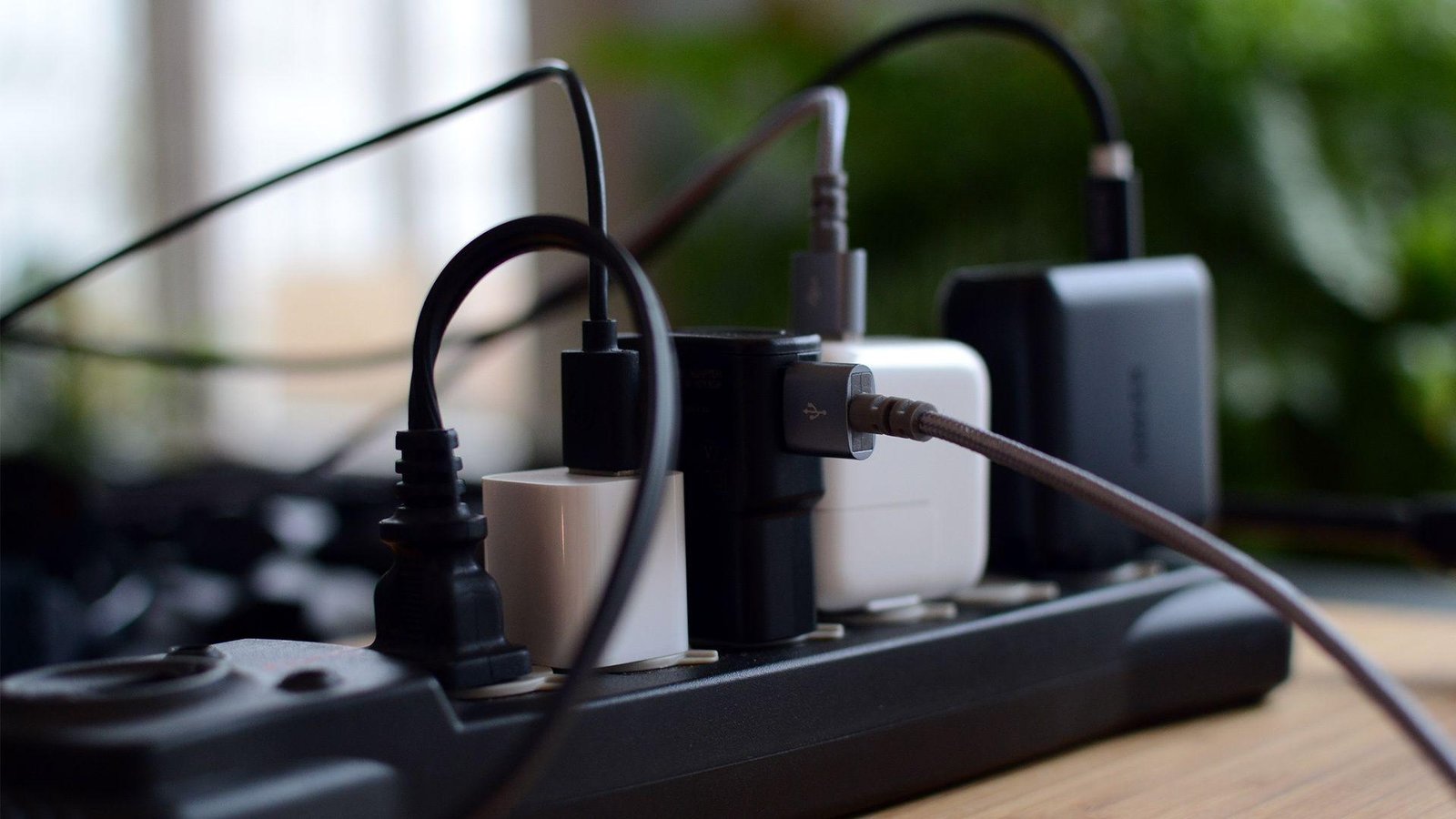 3D-printed power strip bracket...