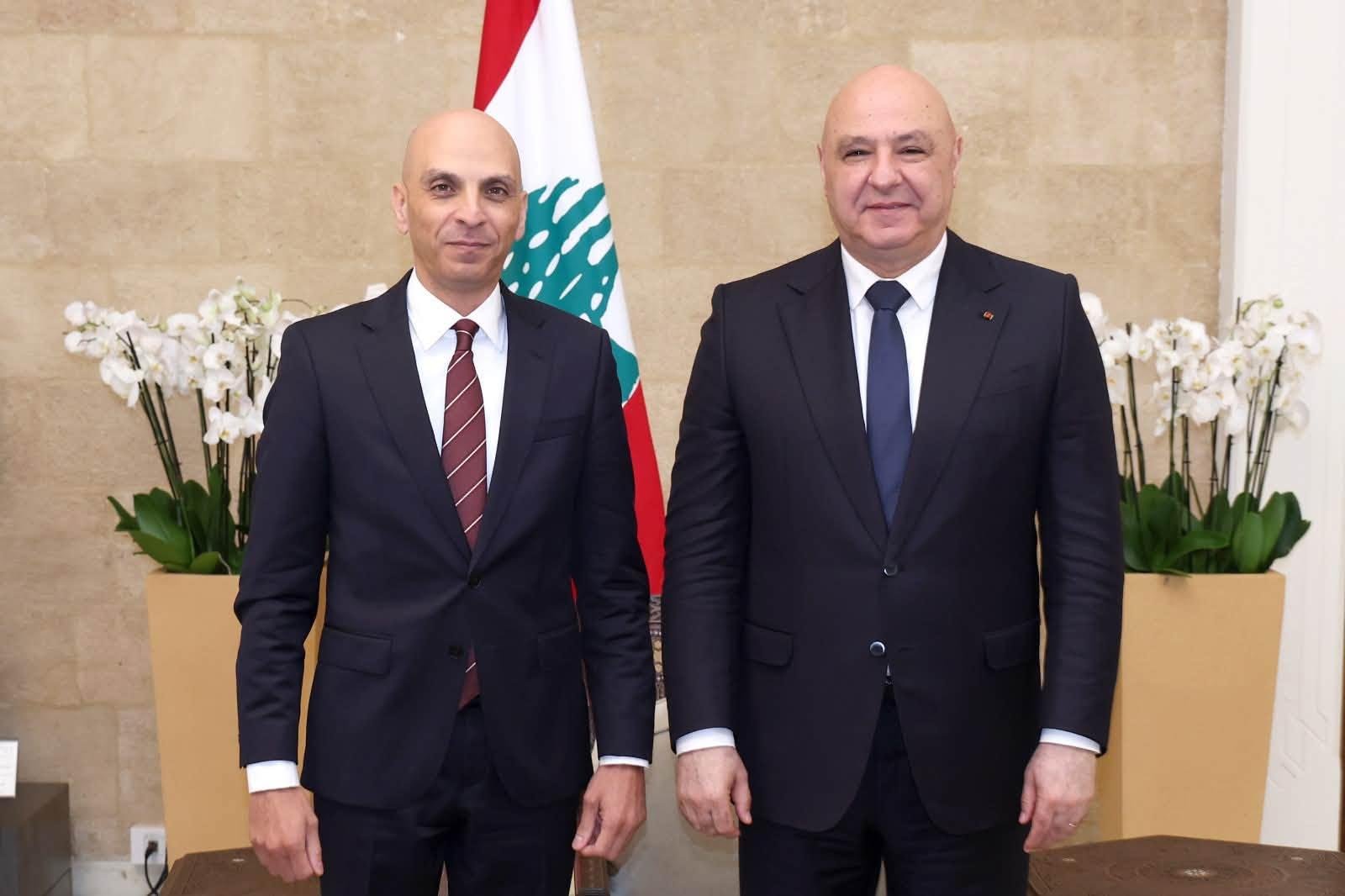 سفير مصر في لبنان يقدم أوراق اعتماده للرئيس جوزاف عون