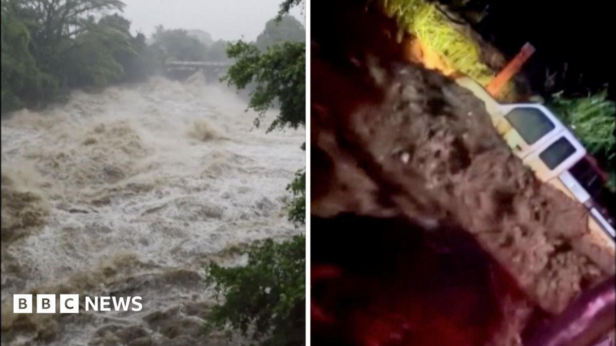 Watch: Flash flood sweeps vehi...