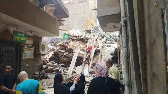 قرار عاجل من النيابة بشأن عقار حدائق القبة المنهار
