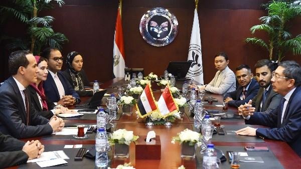 هيئة الاستثمار تبحث مع شركة سنغافورية فرص التوسع في السوق المصرية