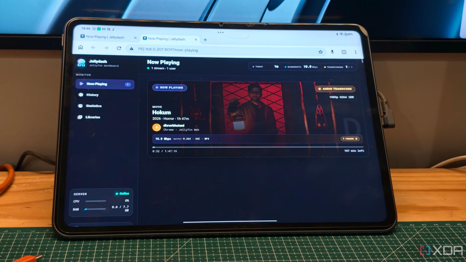 I turned an old Android tablet...