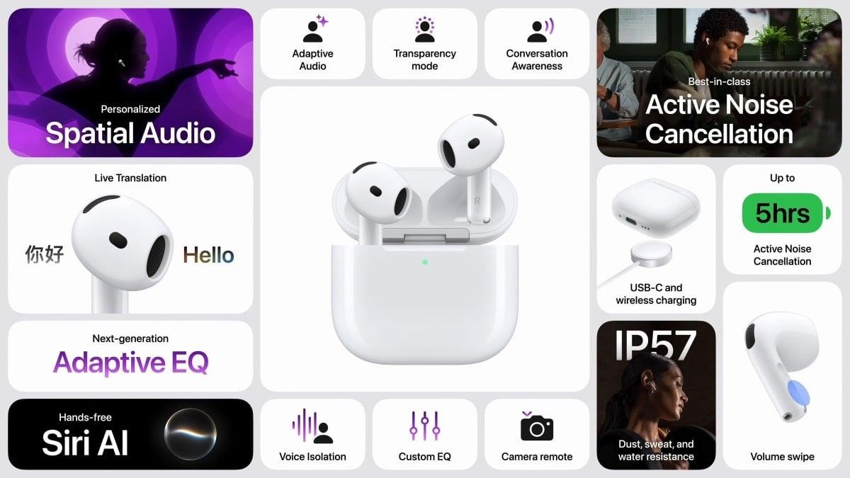 آبل تطلق AirPods 5 بإلغاء ضوضا...