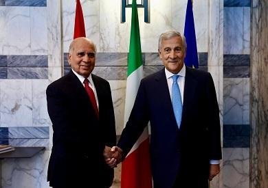 وزيرا خارجية إيطاليا والعراق يبحثان سبل تعزيز الحوار السياسي بين البلدين