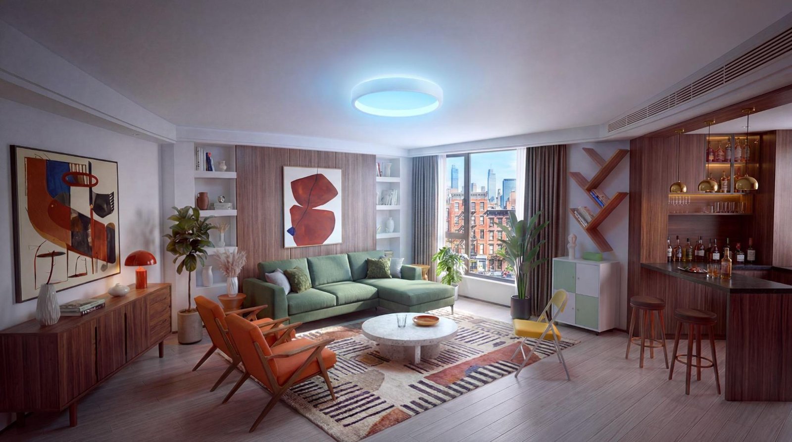 Smart home lighting can be com...