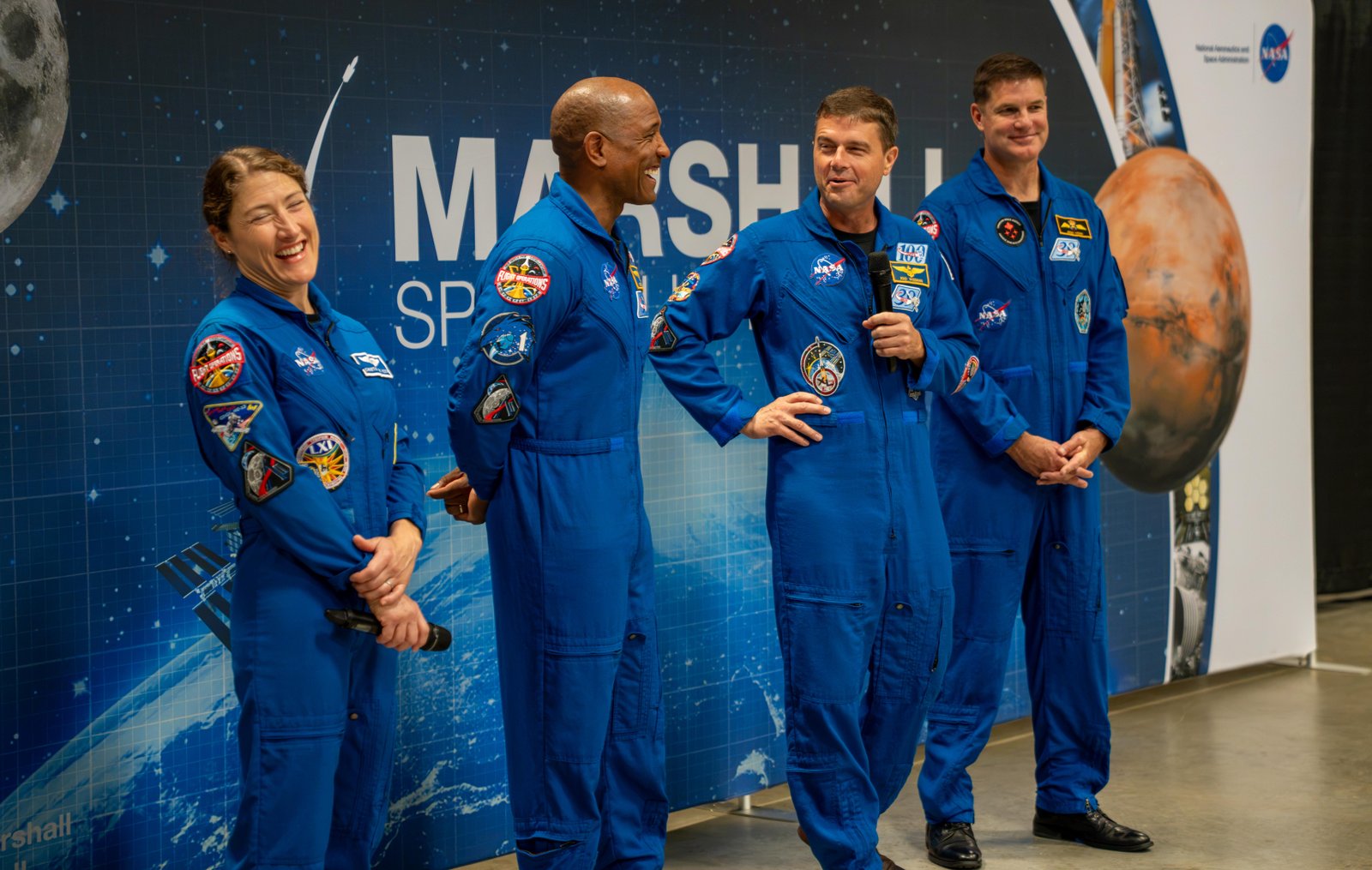 Artemis II Crew at NASA Marsha...