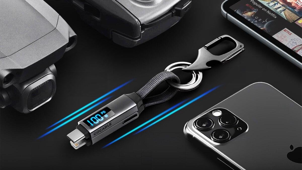 This keychain can charge your...