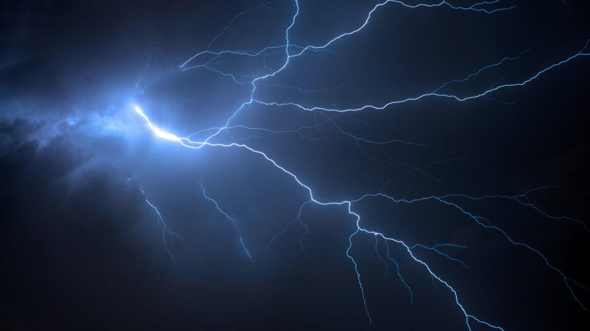 Thunder + fiber-optic cabling...