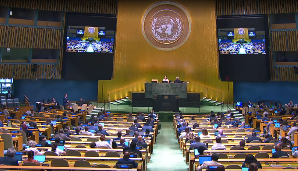 UNGA votes for resolution supp...