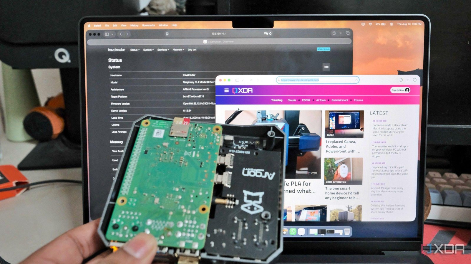I built a travel router that a...