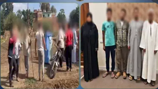 مشاجرة بين سيدة و4 أشخاص في ال...