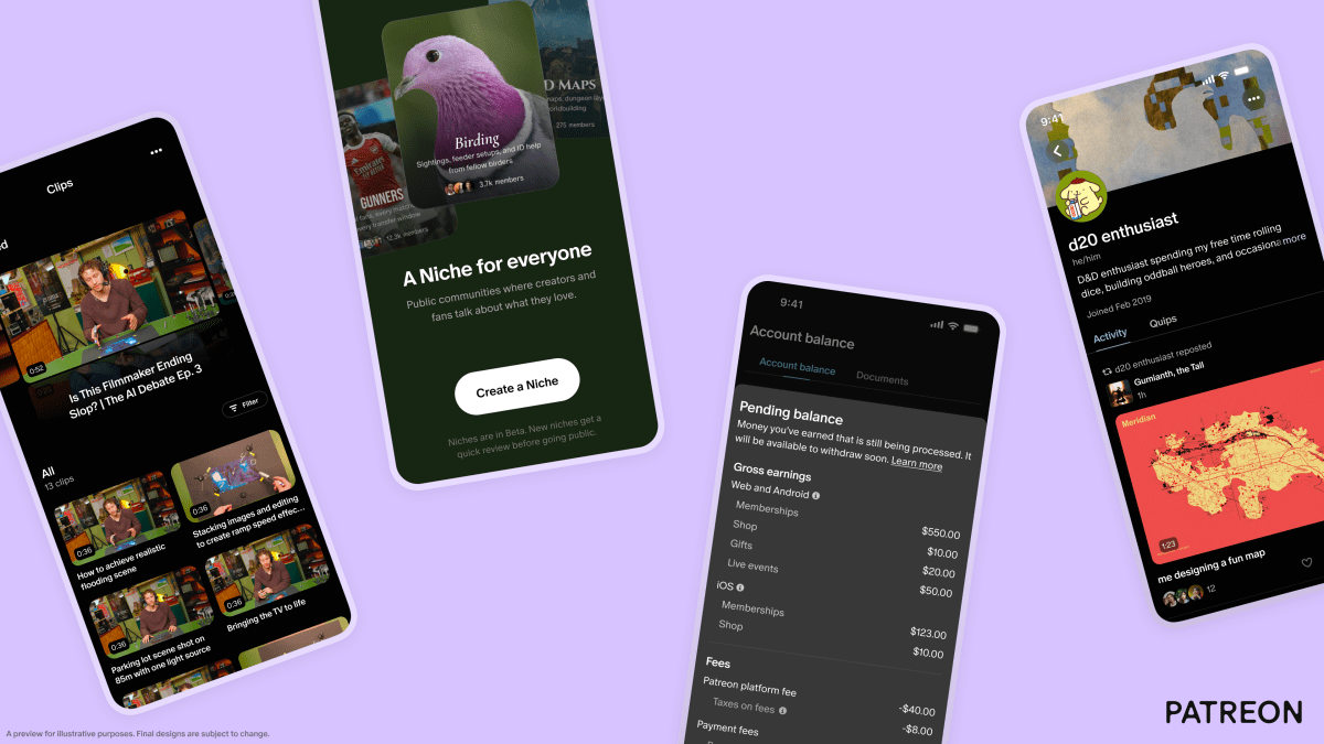 Patreon launches 30 new creato...