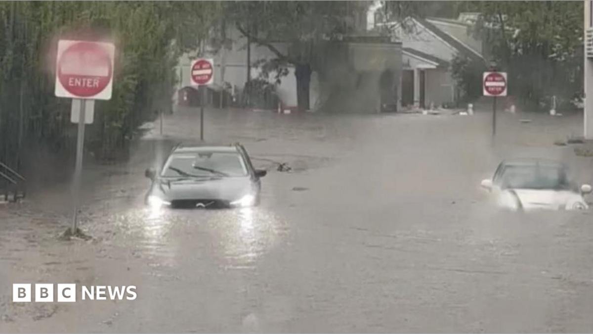 Flash flooding interrupts half...