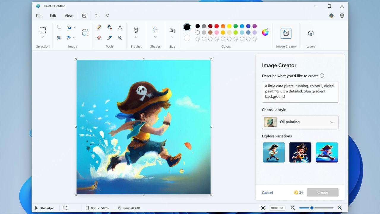 Microsoft Paint and Photos app...