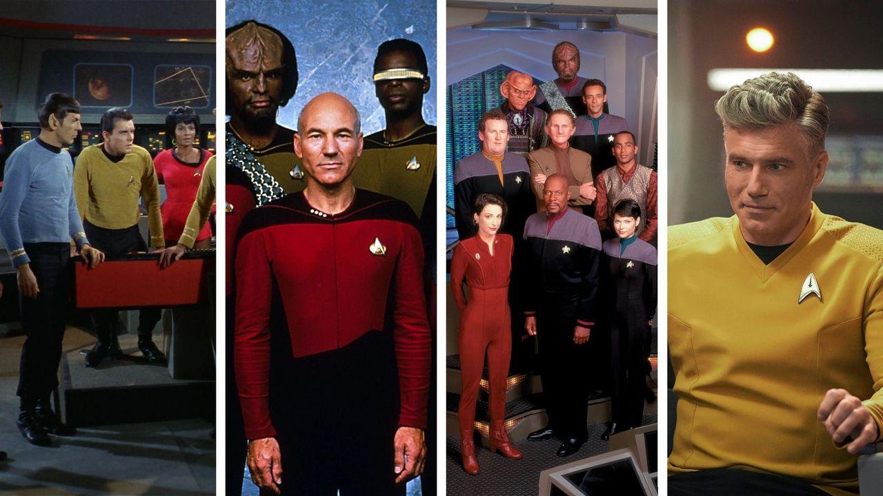 60 years of Star Trek uniforms...