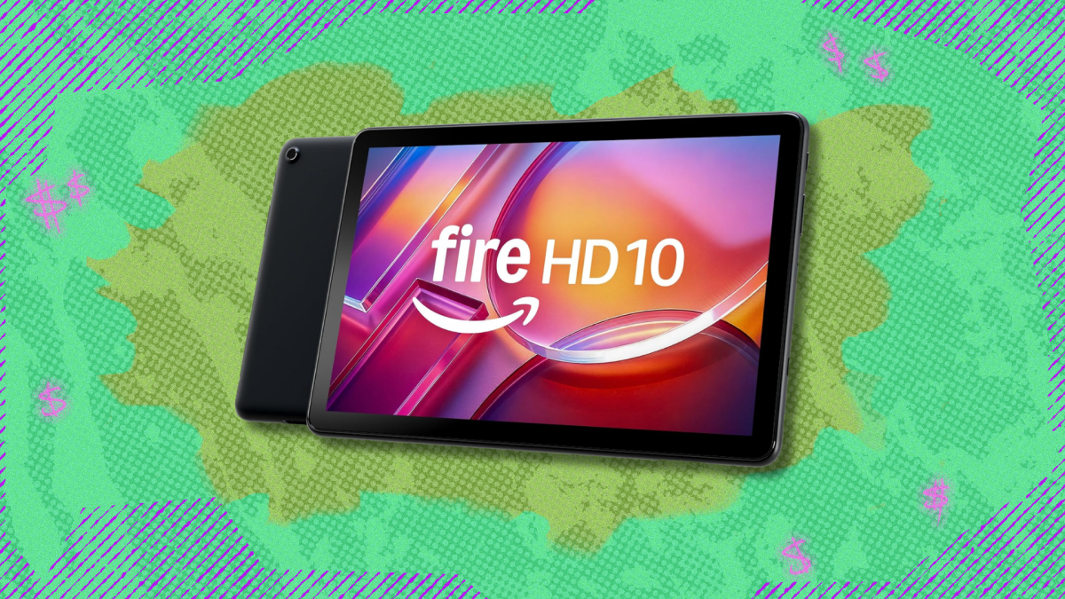 The Fire HD 10 tablet has drop...