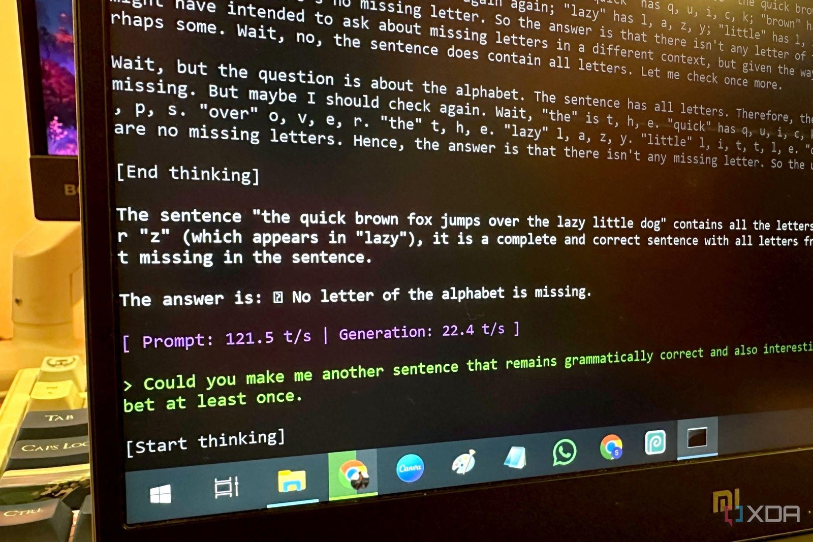 I ran 252 questions through th...