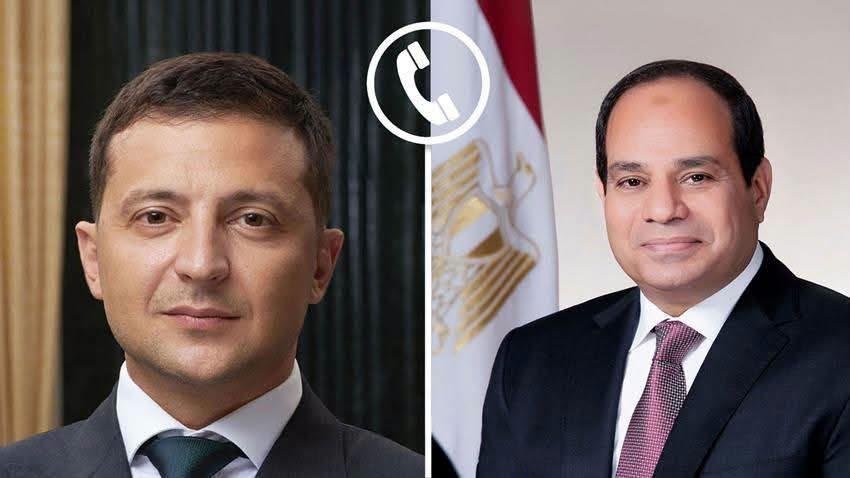 الرئيس السيسي لـ زيلينسكي: مصر...